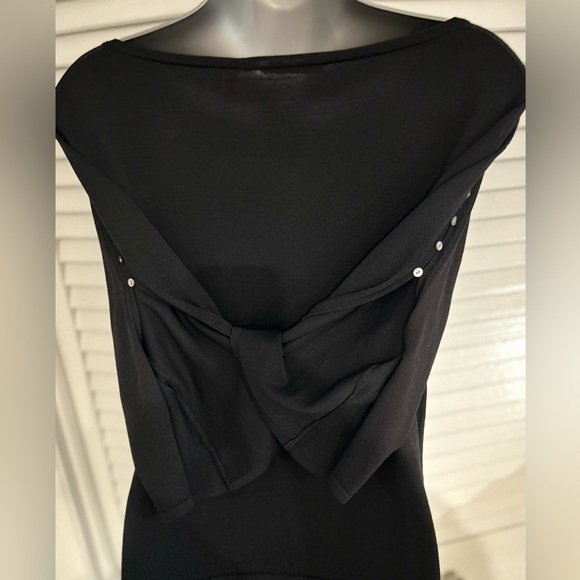 Anne Klein boat neck open split sleeve lightweight sweater Petite 8 vintage - Picture 9 of 15